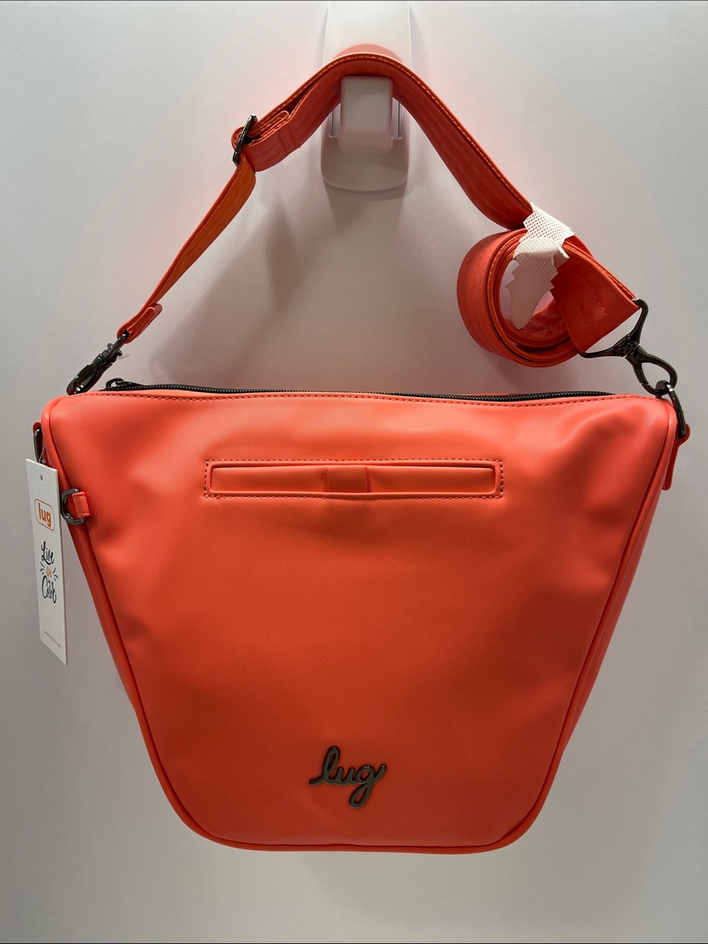 LUG - Quest Satin Luxe VL Shoulder Bag in Pink Grapefruit
